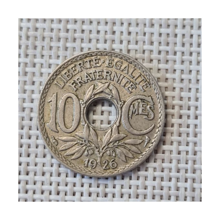France 10 Centimes 1926 KM-866a VF