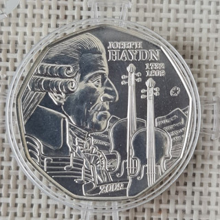 Austria 5 Euro 2009 "Joseph Haydn" KM-3170 BU