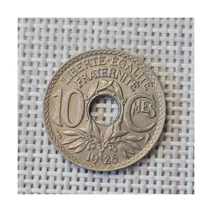 France 10 Centimes 1926 KM-866a XF
