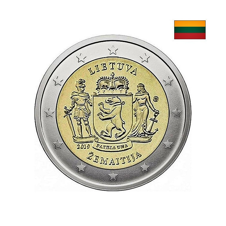Lithuania 2 Euro 2019 "Samogitia" UNC