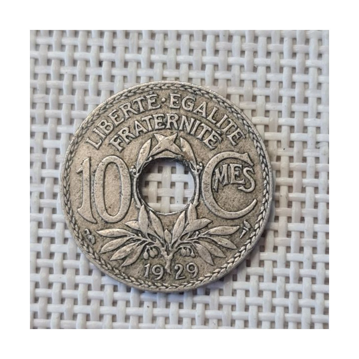 France 10 Centimes 1929 KM-866a VF