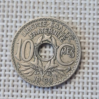 France 10 Centimes 1930 KM-866a VF