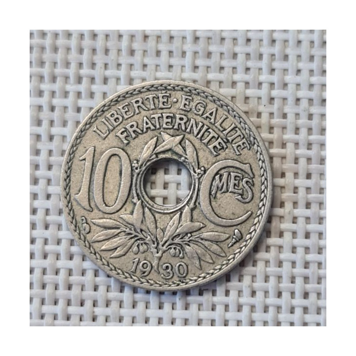 France 10 Centimes 1930 KM-866a VF