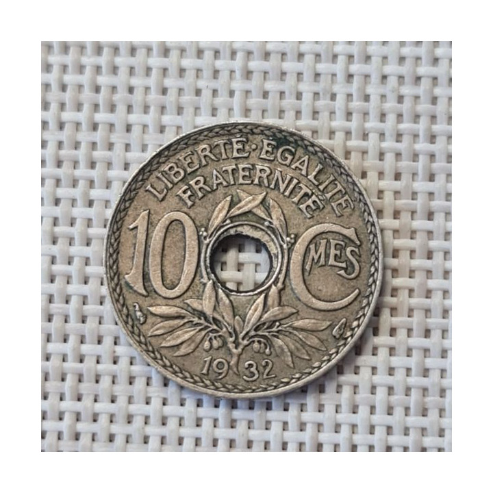 France 10 Centimes 1932 KM-866a VF