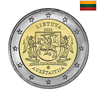 Lithuania 2 Euro 2020 "Aukštaitija" UNC