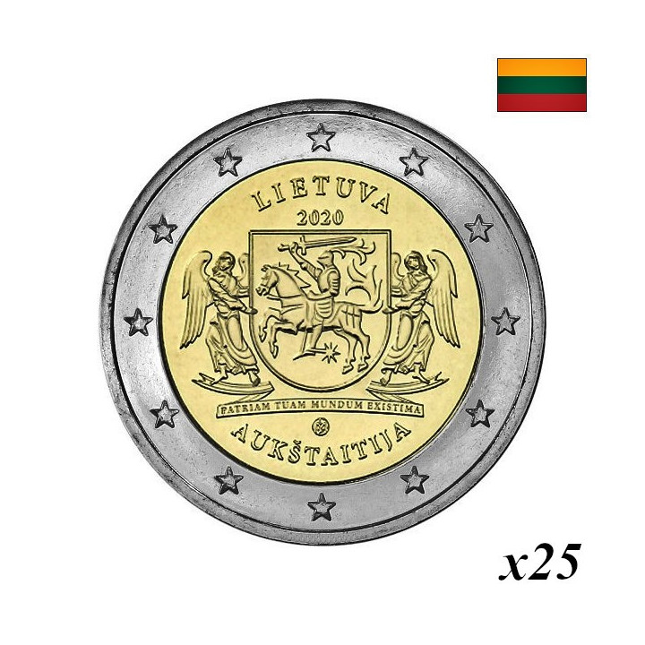 Lithuania 2 Euro 2020 "Aukštaitija" Roll