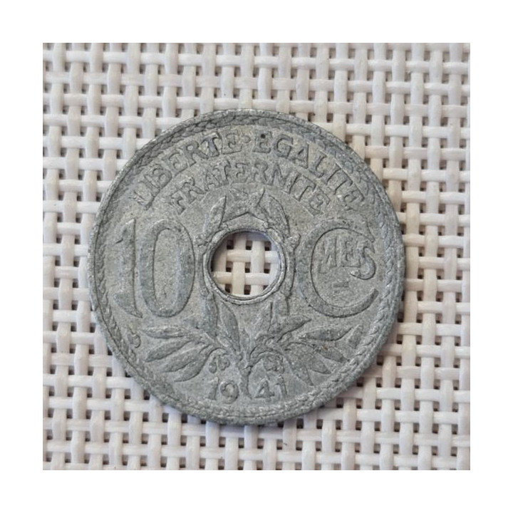 France 10 Centimes 1941 KM-895 VF