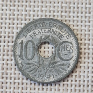 France 10 Centimes 1941 KM-895 VF