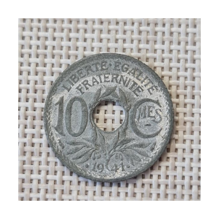 France 10 Centimes 1941 KM-895 VF