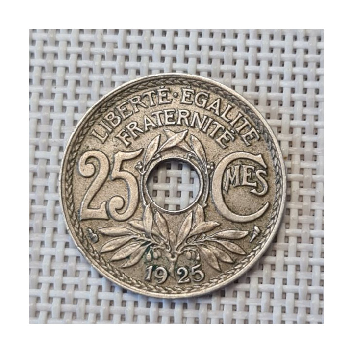 France 25 Centimes 1925 KM-867a VF