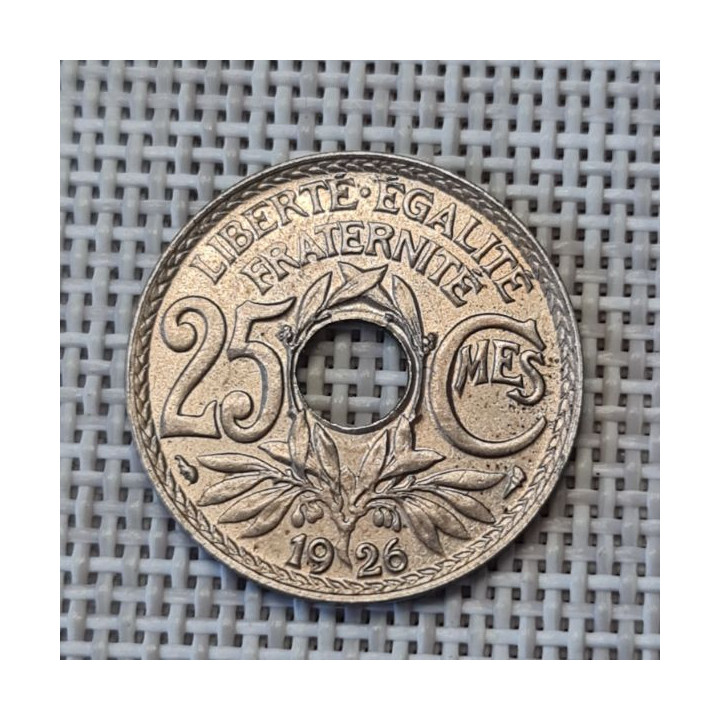 France 25 Centimes 1926 KM-867a XF