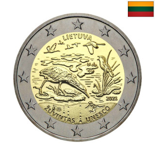 Lithuania 2 Euro 2021 "Žuvintas" UNC