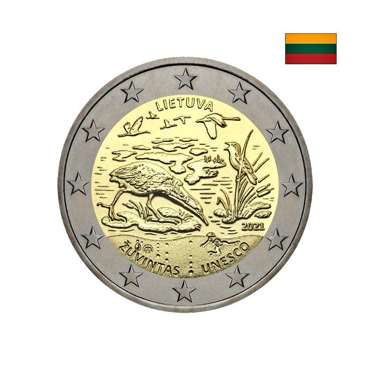 Lithuania 2 Euro 2021 "Žuvintas" UNC