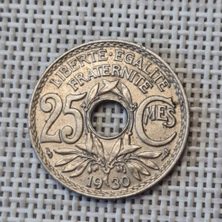 France 25 Centimes 1930 KM-867a VF