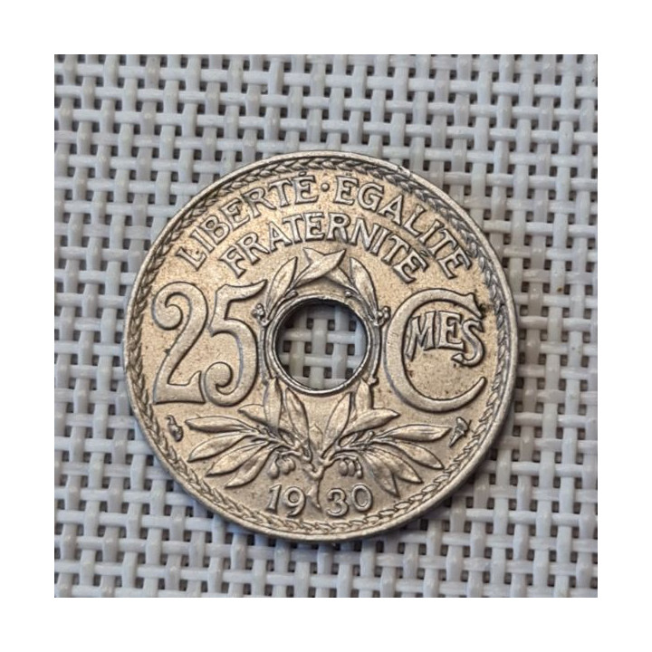 France 25 Centimes 1930 KM-867a VF