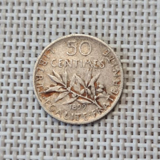 France 50 Centimes 1899 KM-854 VF