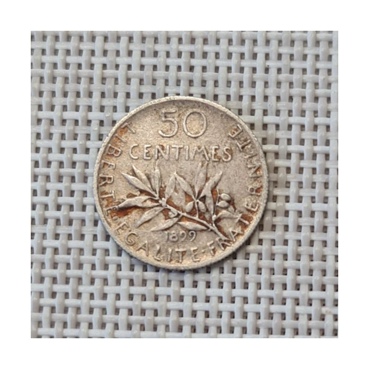 France 50 Centimes 1899 KM-854 VF