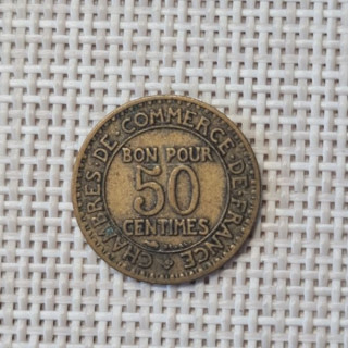 France 50 Centimes 1923 KM-884 VF