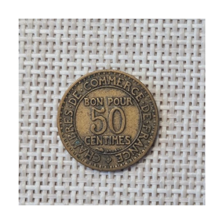 France 50 Centimes 1923 KM-884 VF