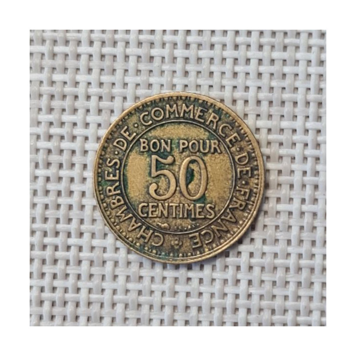 France 50 Centimes 1927 KM-884 VF