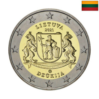 Lithuania 2 Euro 2021 "Dzūkija" UNC