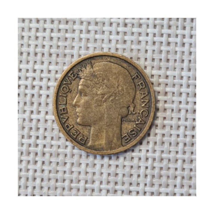 France 50 Centimes 1933 "Open 9" KM-894 VF