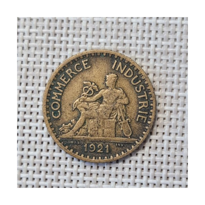 France 1 Franc 1921 KM-876 VF