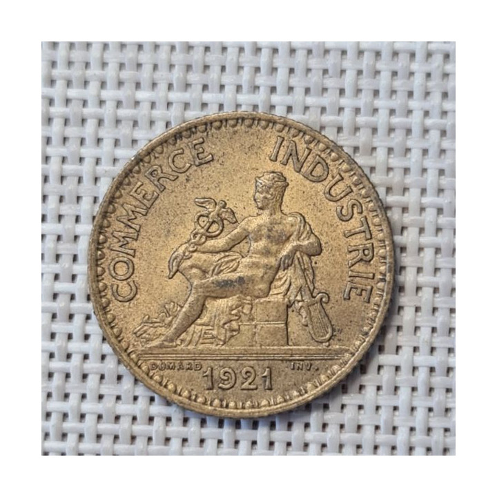 France 1 Franc 1921 KM-876 XF