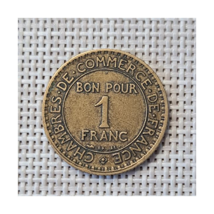 France 1 Franc 1923 KM-876 VF
