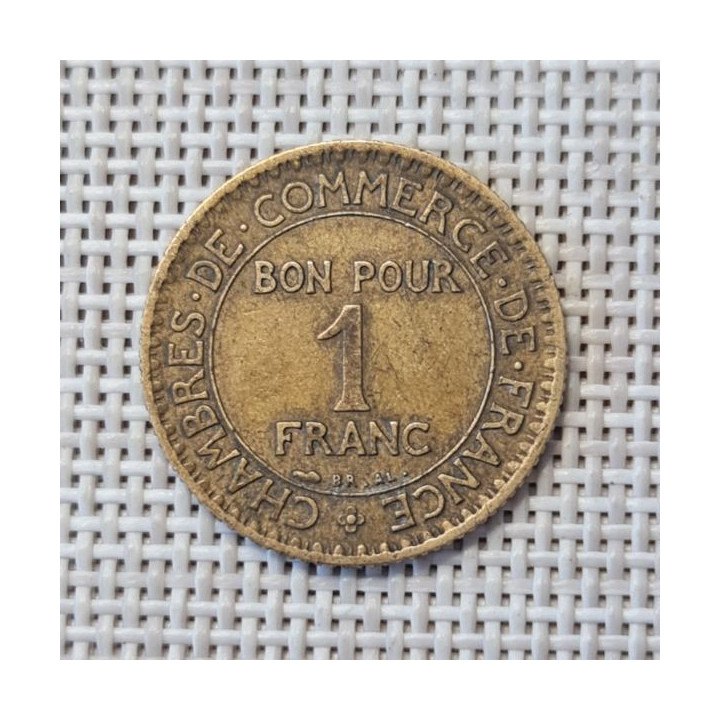France 1 Franc 1924 KM-876 VF