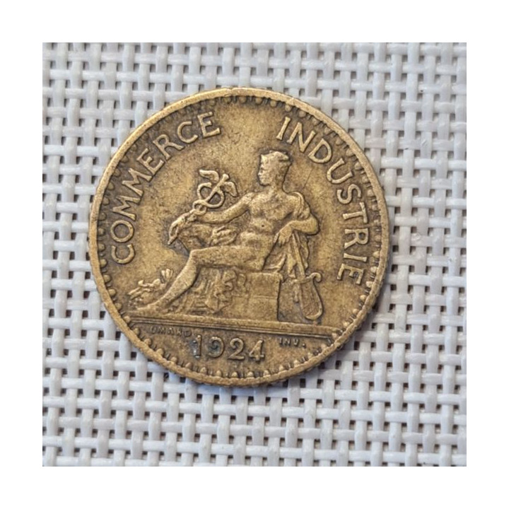 France 1 Franc 1924 KM-876 VF