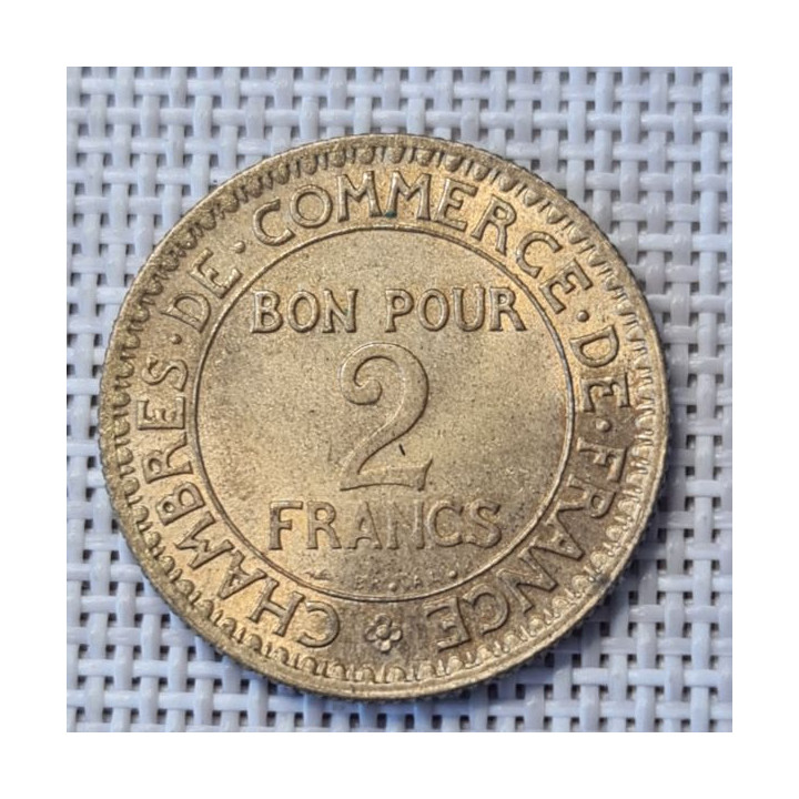 France 2 Francs 1921 KM-877 UNC