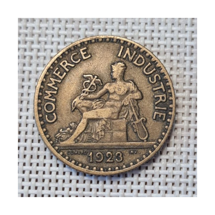 France 2 Francs 1923 KM-877 VF
