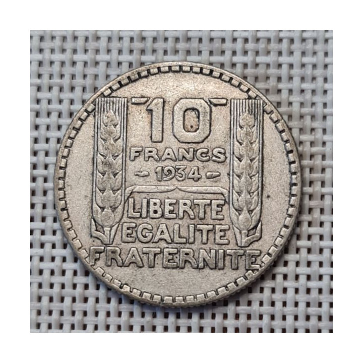 France 10 Francs 1934 KM-878 VF