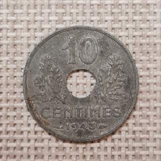 France 10 Centimes 1943 KM-898 VF