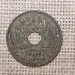 France 20 Centimes 1941 KM-900 VF