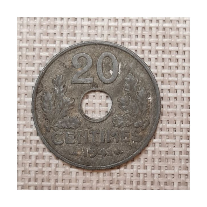 France 20 Centimes 1941 KM-900 VF