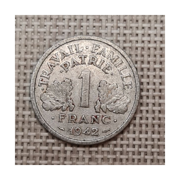 France 1 Franc 1942 KM-902 VF
