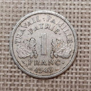 France 1 Franc 1943 KM-902 VF