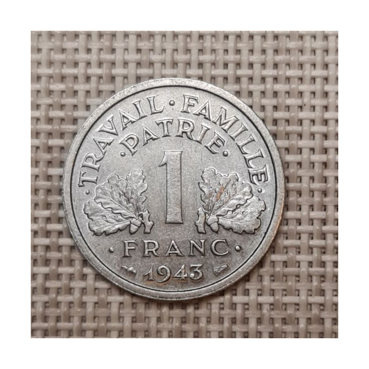 France 1 Franc 1943 KM-902 XF