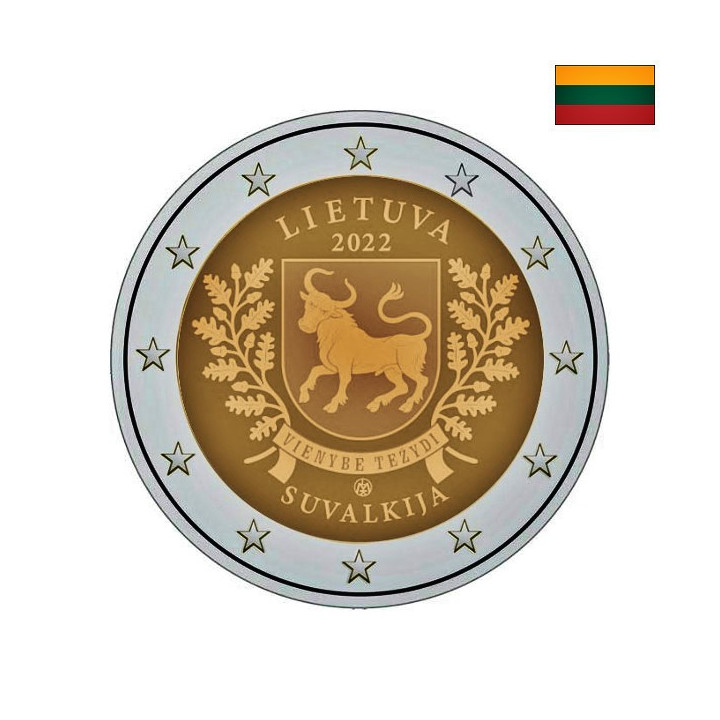 Lithuania 2 Euro 2022 "Suvalkija" UNC