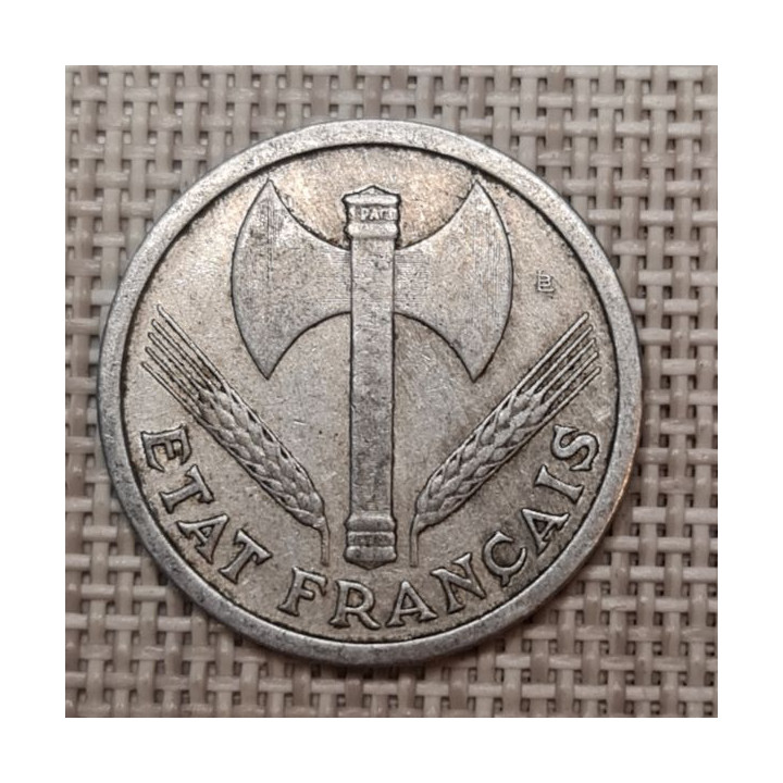 France 2 Francs 1944 KM-904 VF