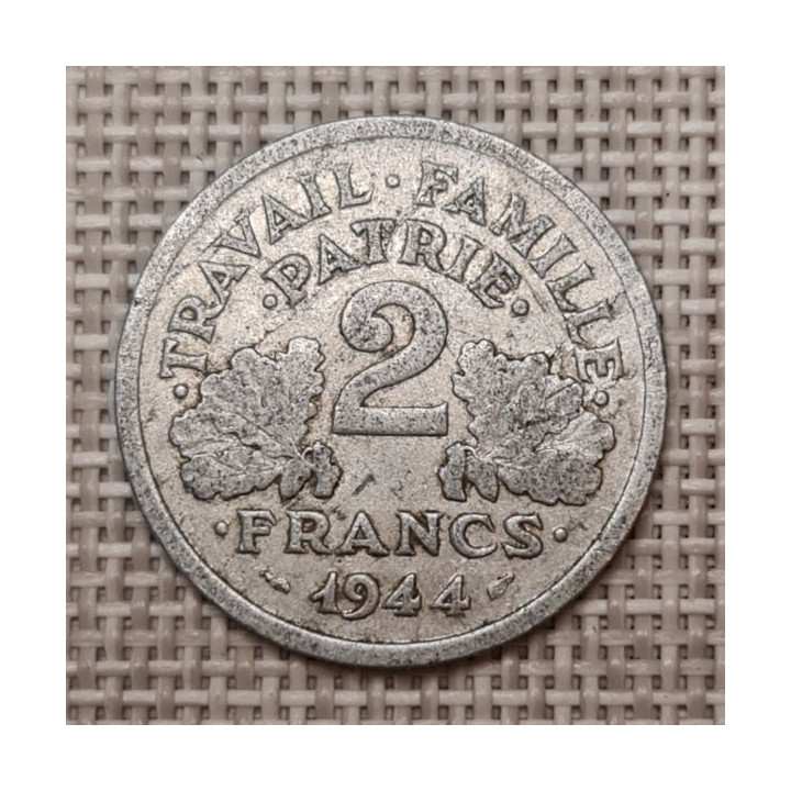 France 2 Francs 1944 "C" KM-904 VF