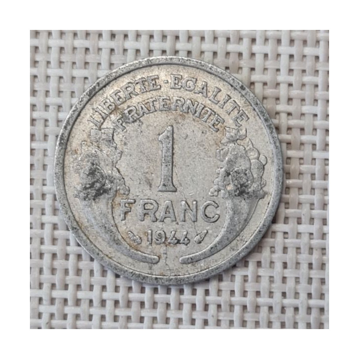 France 1 Franc 1944 KM-885a VF