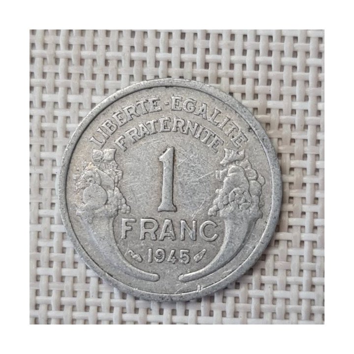 France 1 Franc 1945 KM-885a VF