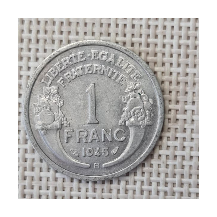 France 1 Franc 1945 "B" KM-885a XF