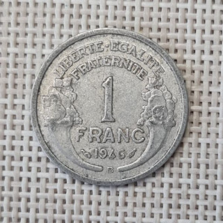France 1 Franc 1946 "B" KM-885a VF