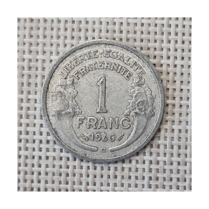 France 1 Franc 1946 "B" KM-885a VF