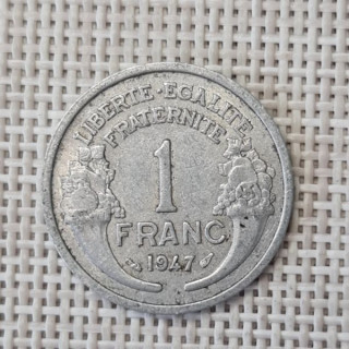 France 1 Franc 1947 KM-885a VF