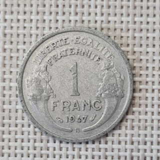 France 1 Franc 1947 "B" KM-885a VF